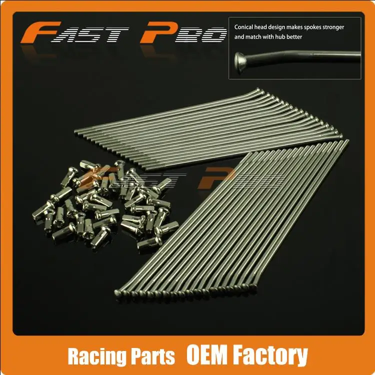 19" Rear Wheel Stainless Steel Spokes Nipples RMZ250 RMZ450 RMZ Dirt Bike Motocrossin Wheels