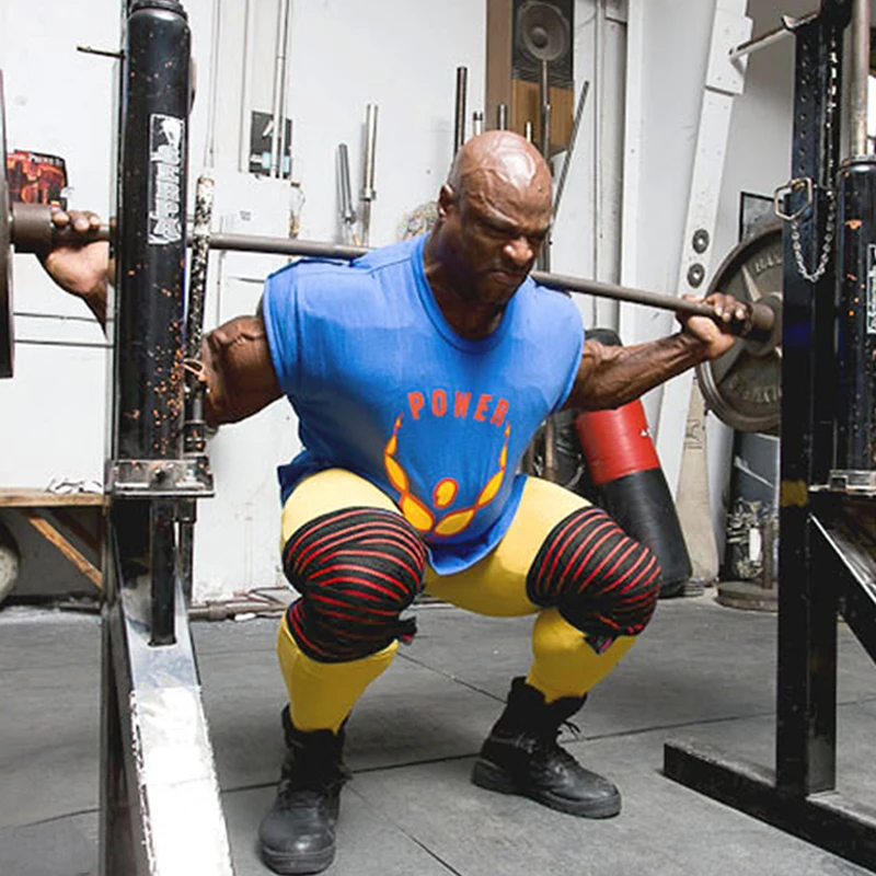 2 Pcs/lot 180*8 CM Weight Lifting Squat Elastic Knee Bandages Leg