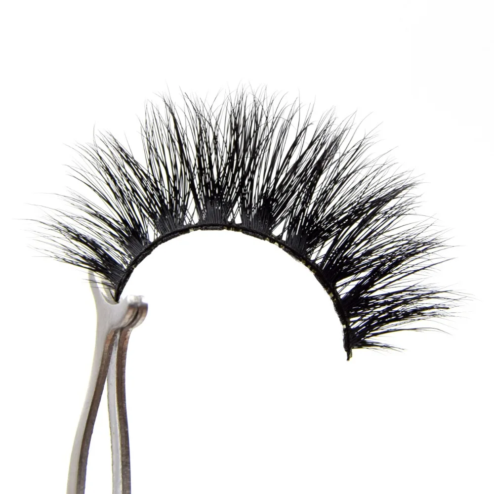 

Visofree Eyelashes Handmade Full Strip Lashes Crisscross Mink Eyelashes Makeup False Eyelashes 100% cruelty-free mink fur Lashes