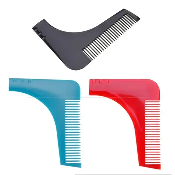 

Mens Facial Hair Beard Shaper Mold Plastic Guide Template Brush Combs Lines Trim Shaping Barber Salon Styling Tool