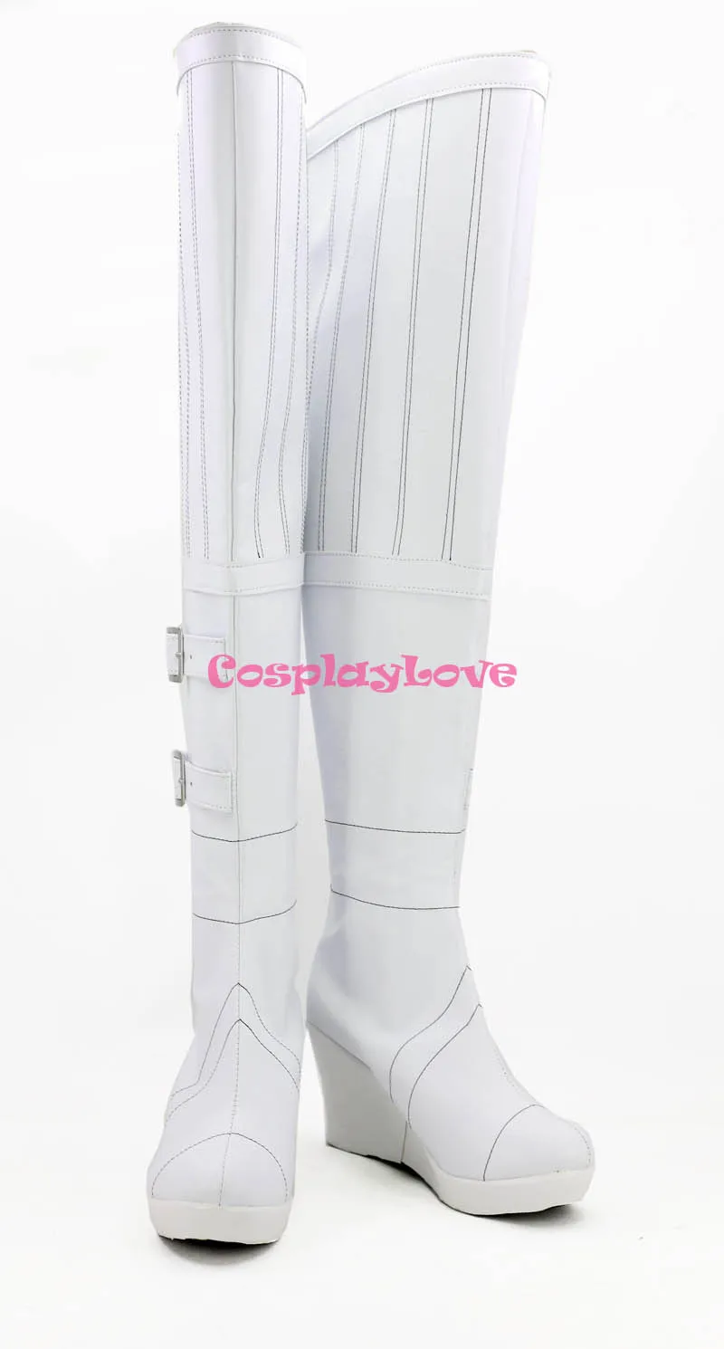 Game Shin Megami Tensei IV Isabeau White Cosplay Shoes Boots CosplayLove (4)