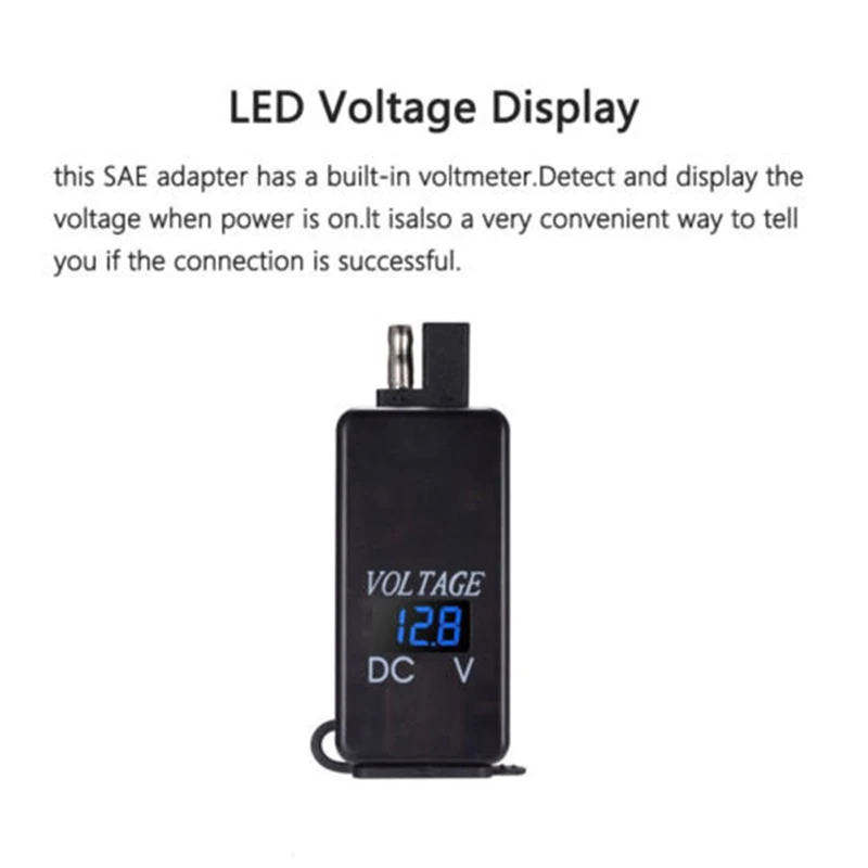 12 V-24 V мотоцикл SAE двойной usb-порт Зарядное устройство кабель-удлинитель адаптер Встроенный предохранитель Водонепроницаемый