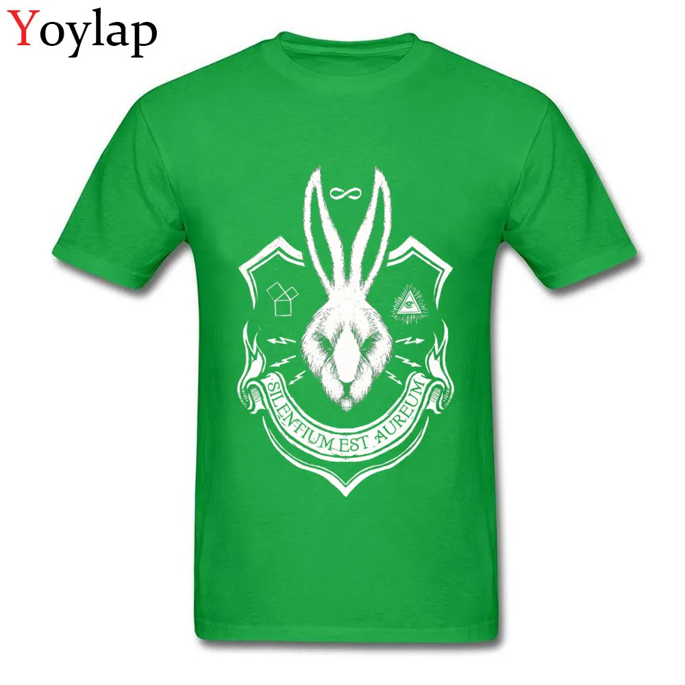 Group Tops T Shirt for Male Graphic Autumn Round Neck 100% Cotton Short Sleeve T-Shirt Silence is Golden Printed On Tee Shirt green