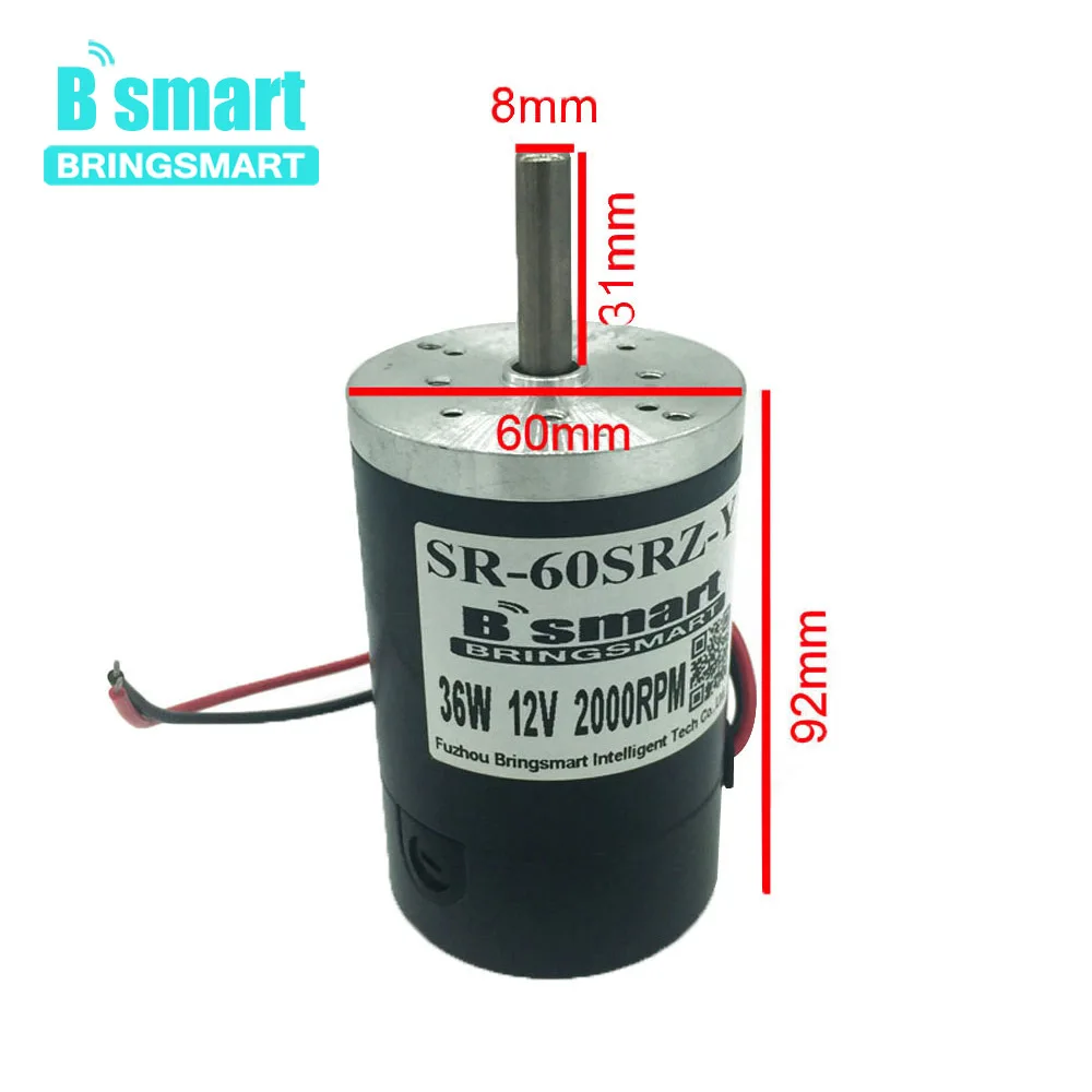 Электродвигатель постоянного тока Bringsmart 60SRZ Y 12 В 24 постоянный ток магнит 36 Вт