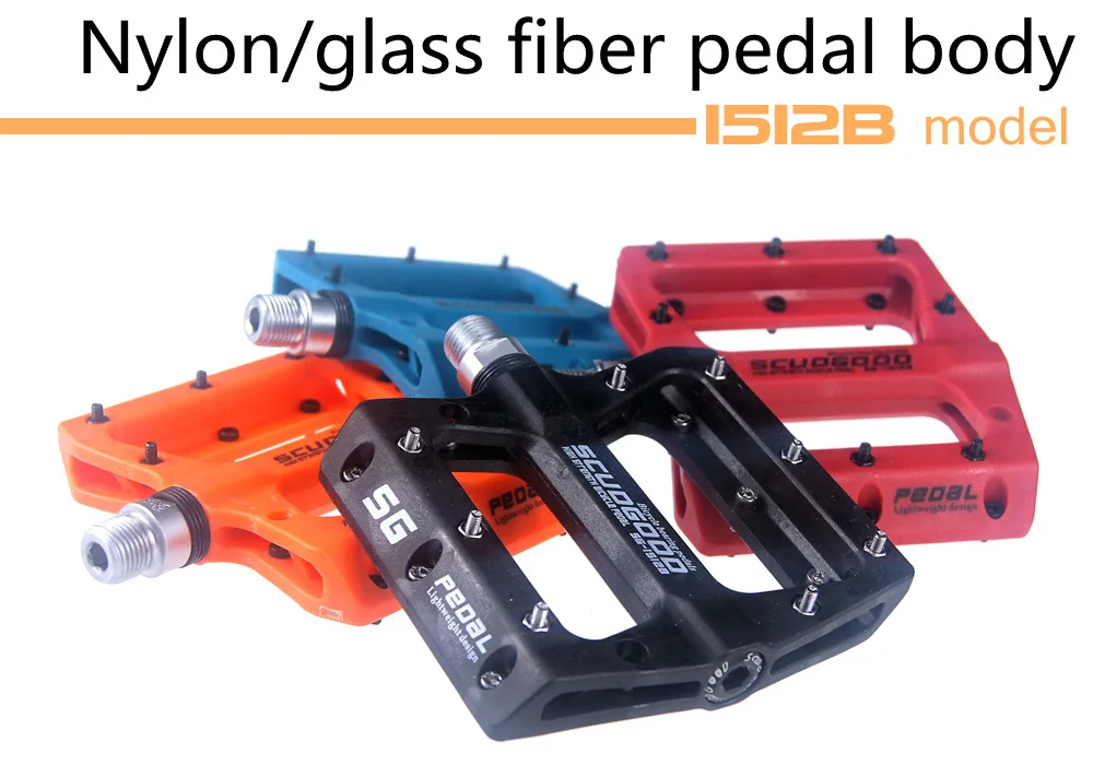 

SHANMASHI Mountian Bike Pedals Lightweight Polyamide Bike Pedals For BMX Road MTB Bicycle 5 Color