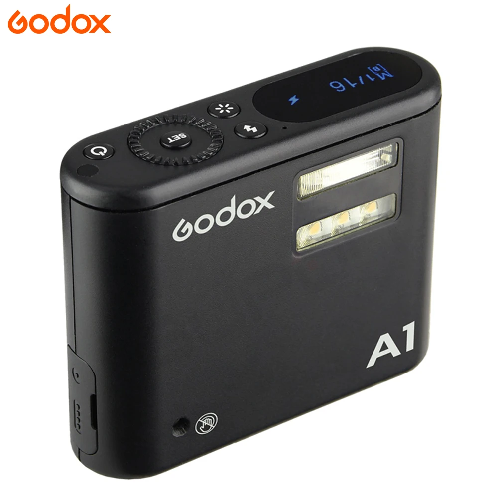 Godox A1 2,4G Беспроводной флэш-Камера X Системы вспышка триггера Постоянный СВЕТОДИОДНЫЙ светильник с Батарея для IOS10 смартфон iPhone 6S 7 plus