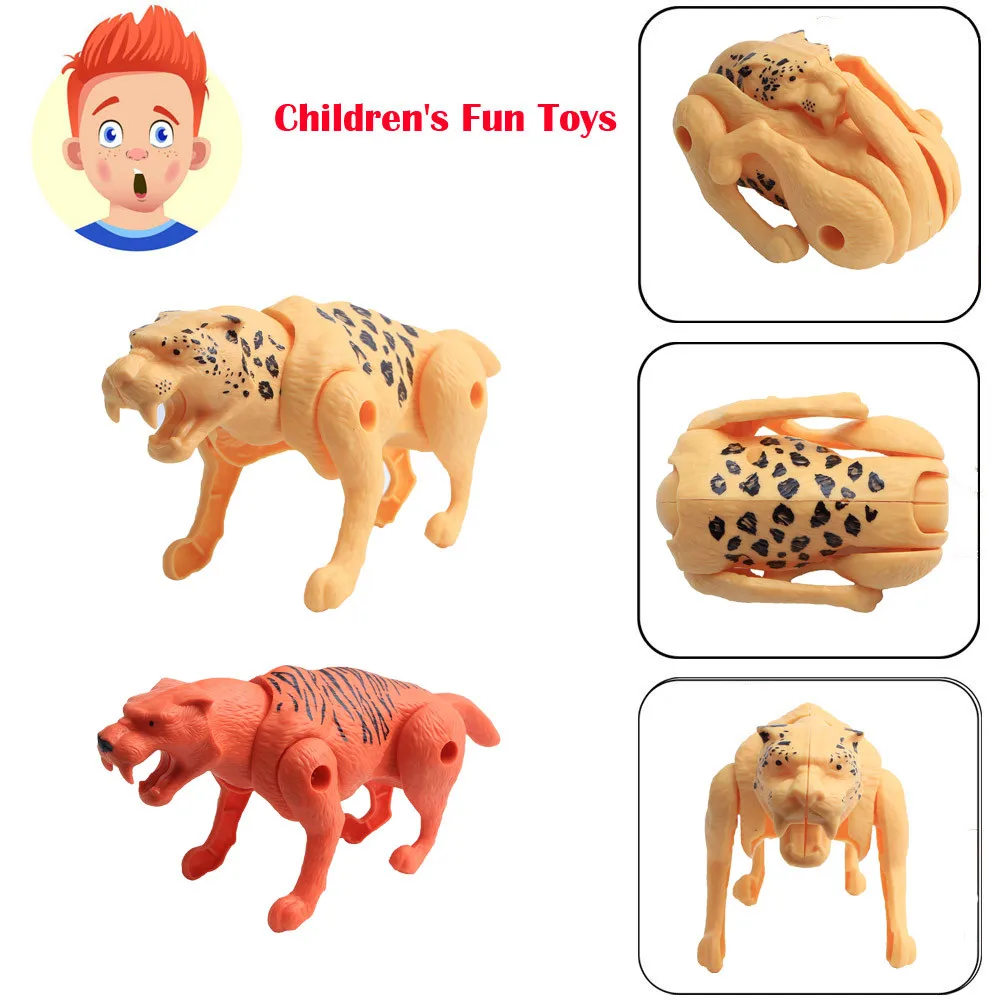

Transform Simulation Leopard Toy Model Deformed Leopard Egg Collection Gift