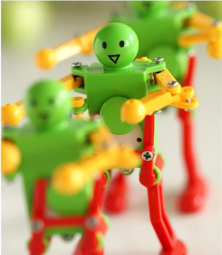 Такой Coll! 5 шт./компл. Заводной Весна Ветер вверх танцы робот детские игрушки дети подарок Горячая Распродажа