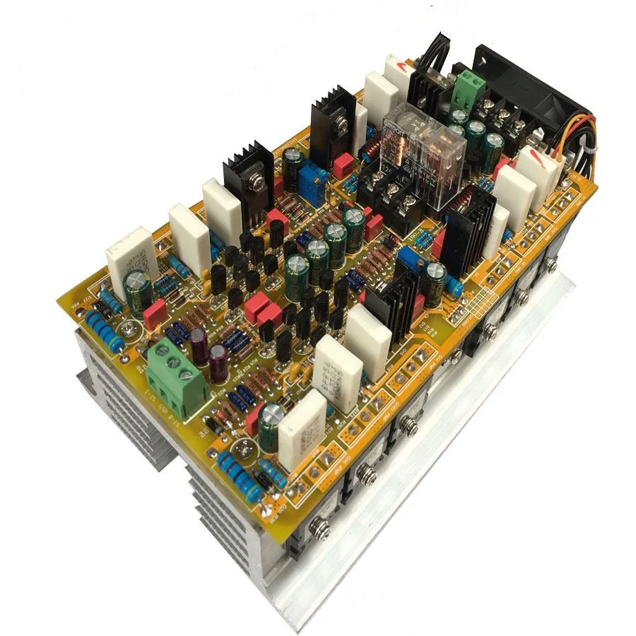 2. 0 channel stereo audio amplifier board 5200/1943 Power tube Symmetrical double differential Constant current 600W+600W
