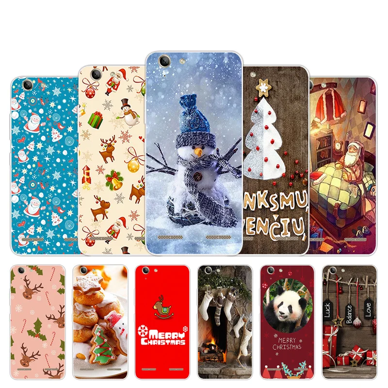 

For Lenovo Vibe K5 / K5 Plus Lemon 3 A6020a40 A6020 A40 Back Cover Silicone Christmas Season Design For Lenovo Vibe K5 Plus Case