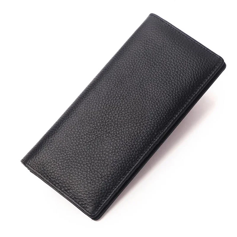 

Hot Sale Men's Wallets Genuine Leather Men Purse Long Wallet Real Cowhide Mens Money Bag Cell Phone Wallet Man Card Holder