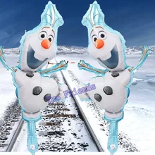 Princesa dos desenhos animados balões folha balões 5 pcs Olaf Boneco de Neve decorações Da Festa de Aniversário crianças globo de ar inflar bolas brinquedos atacado
