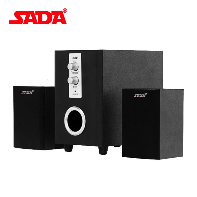 SADA D 200T USB динамик Мультимедийный активный Настольный ПК звук 2 1 деревянный