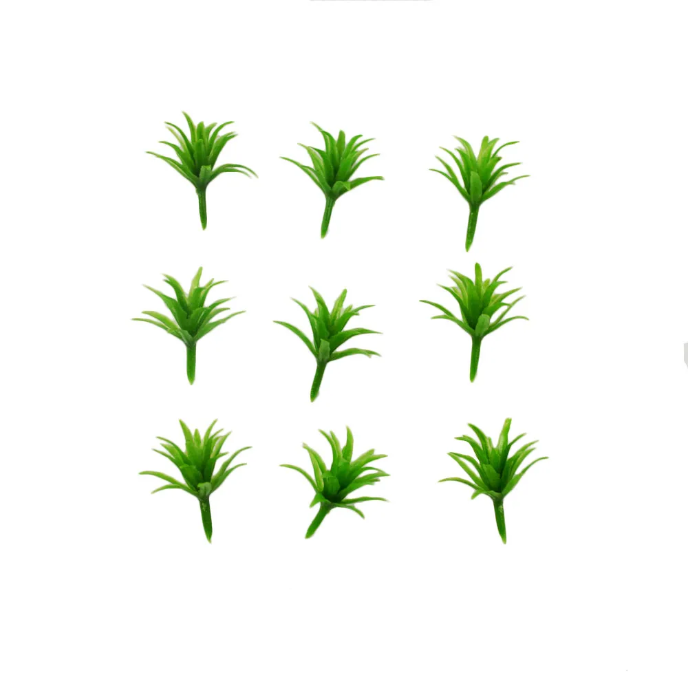 

2.5CM scale model shrub green color ABS plastic model plant for architectural model building train layout