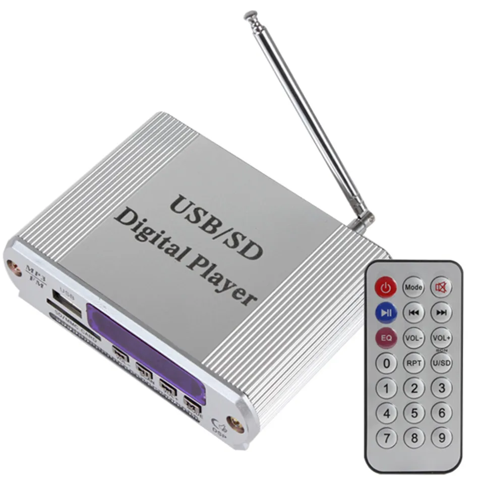 HY1008 Car Motorcycle Power Amplifier LED Level Display Support MP3 / FM / SD / USB Audio Player audio-player : image HY1008 Car Motorcycle Power Amplifier LED Level Display Support MP3 / FM / SD / USB Audio Player audio-player