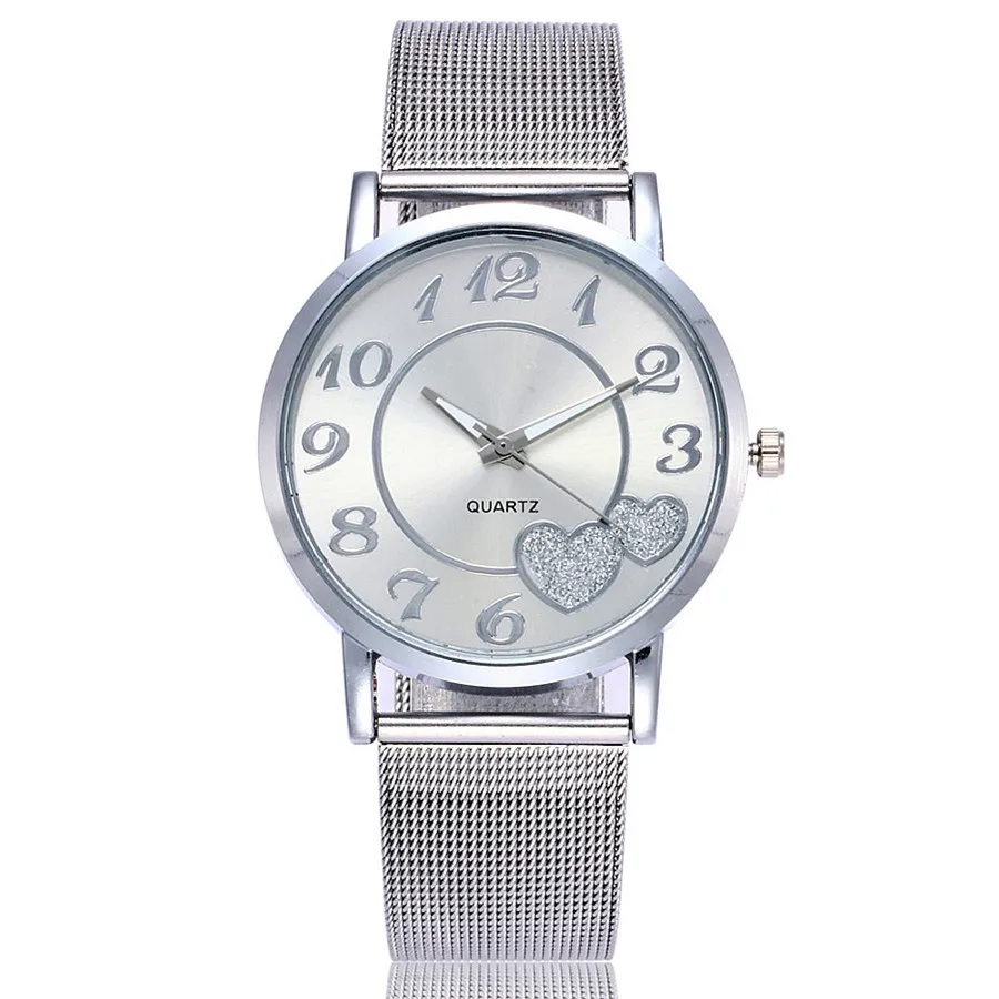 Dropshipping Women Silver Gold Love Heart Dial Wristwatches Fashion Luxury Womens Steel Quartz Watches Relogio Feminino Hot huismerk kopen in de aanbieding Dropshipping Women Silver Gold Love Heart Dial Wristwatches Fashion Luxury Womens Steel Quartz Watches Relogio Feminino Hot huismerk kopen in de aanbieding
