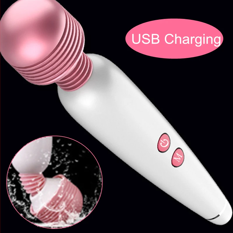 Clomedsx AV Массажная палочка USB Вибраторы женский Массажер для мастурбации