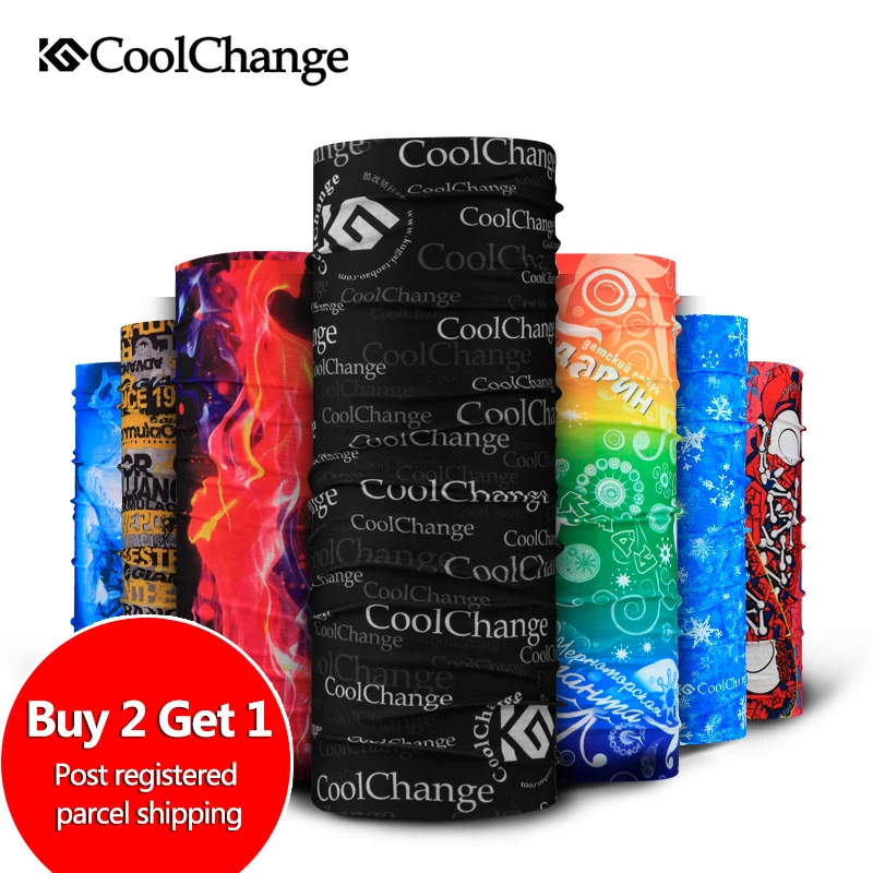 CoolChange شراء 2 الحصول على 1 باندانا الدراجات ركوب قناع الوجه ماجيك الاوشحة الدراجة عصابة رياضية للرأس سلس تنفس المضادة للعرق