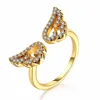 IPARAM Adjustable Angel Wings Ring Micro Pave Zircon Gold-Color Rings For Women Fashion rings Jewelry bague femme Female Gifts ► Photo 2/6