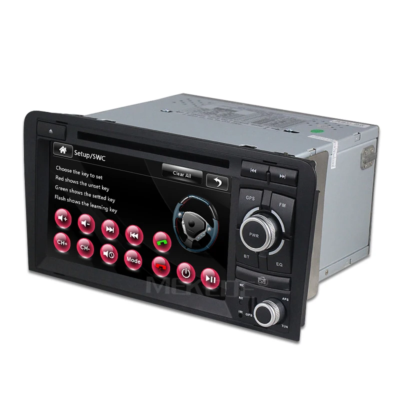 Top Free shipping 2 DIN Car dvd player radio for AUDI A3 S3 RS3 2002-2012 with Car GPS navigation multimedia camera DVR 1080P MIC A3 14