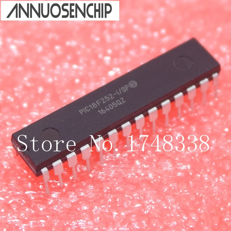 

2PC PIC18F252-I/SP DIp-28 MCU 18F252 32K 40MHz MC NEW