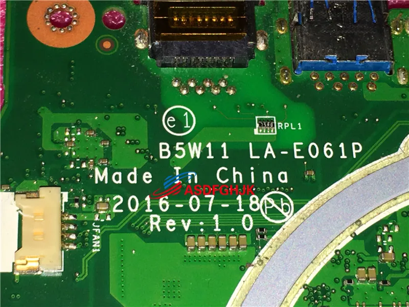 B5W11 LA-E061P для acer Aspire ES1-572 серии Материнская плата ноутбука i3-7100U TESED OK