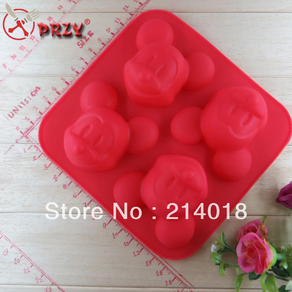 Silicone Mickey Mouse Cupcake Muffin Mold Chocolate Jelly Cake Pan Tin 