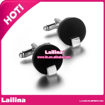 

Refined Black Surface Sliver Plated Antique Copper Cufflink for Men Hot Sell