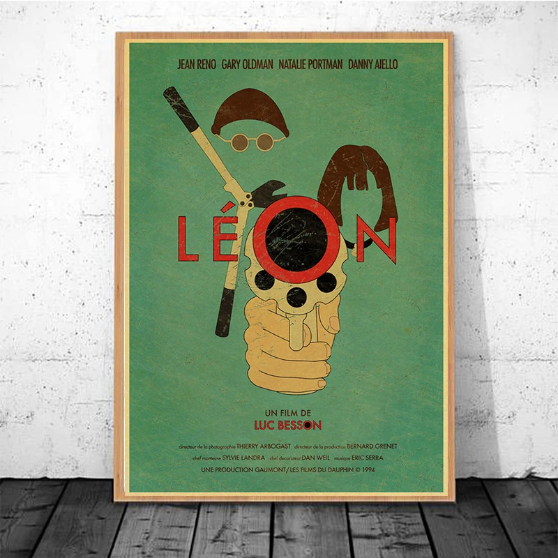 Винтаж, классическое кино Leon Профессиональный плакат ретро плакат живопись Домашний декор комнаты крафт наклейки на стену
