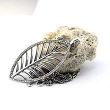 Тропическое ожерелье пальма кулон с прозрачным кубическим цирконием стерлингового серебра 925 пробы ювелирные изделия