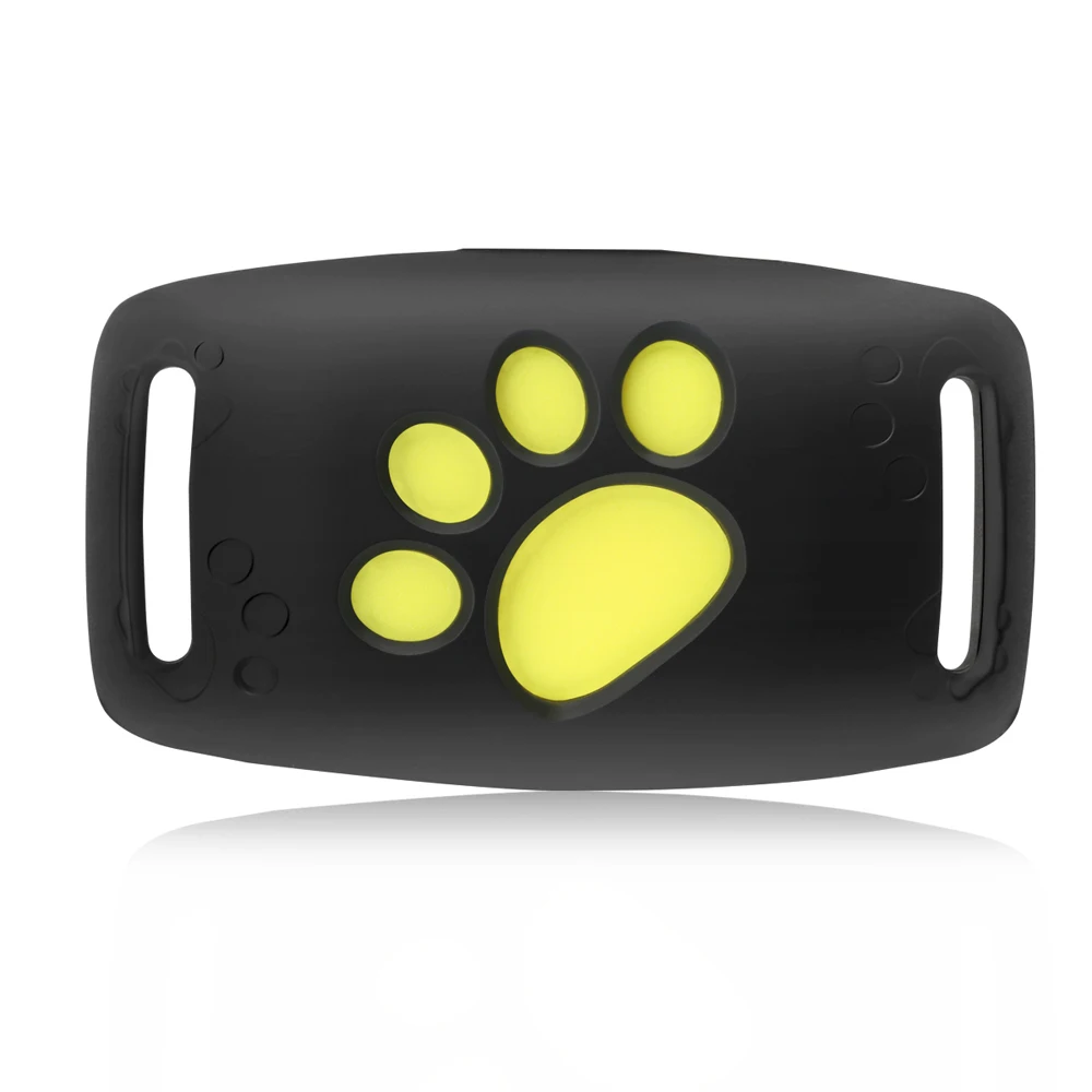 Pet gps трекер ошейник водостойкий собака gps Функция вызова USB gps трекеры для универсальных собак - Цвет: Черный