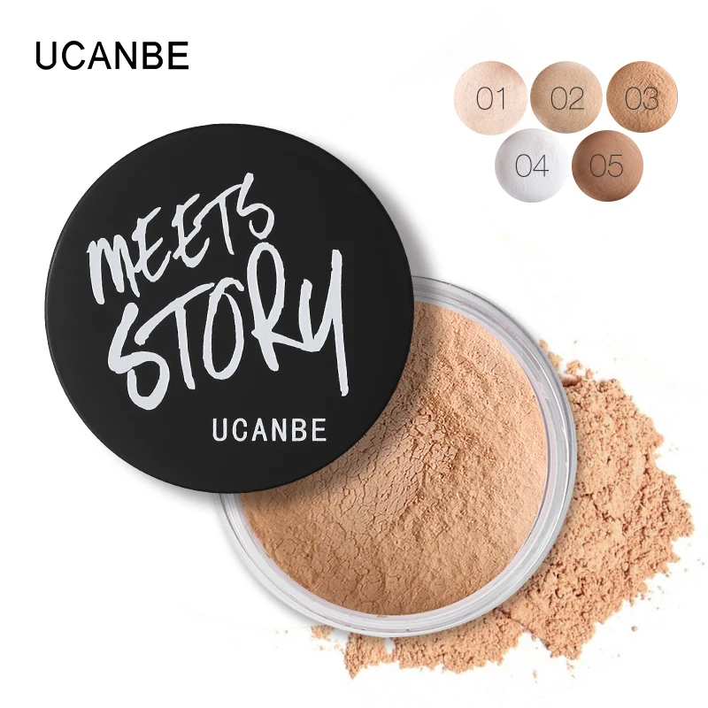 

Ucanbe Face Makeup Skin Finishing Loose Powder Waterproof Oil Control Translucent Powder Brighten Wihtening Mineral Base Contour