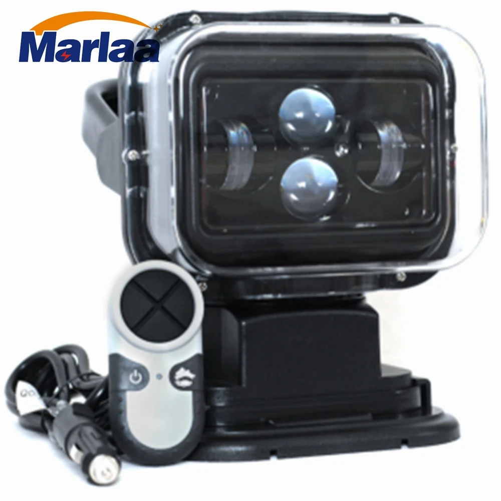 Marlaa 60W DC 12V LED Searchlight Wireless Remote Control Spotlight