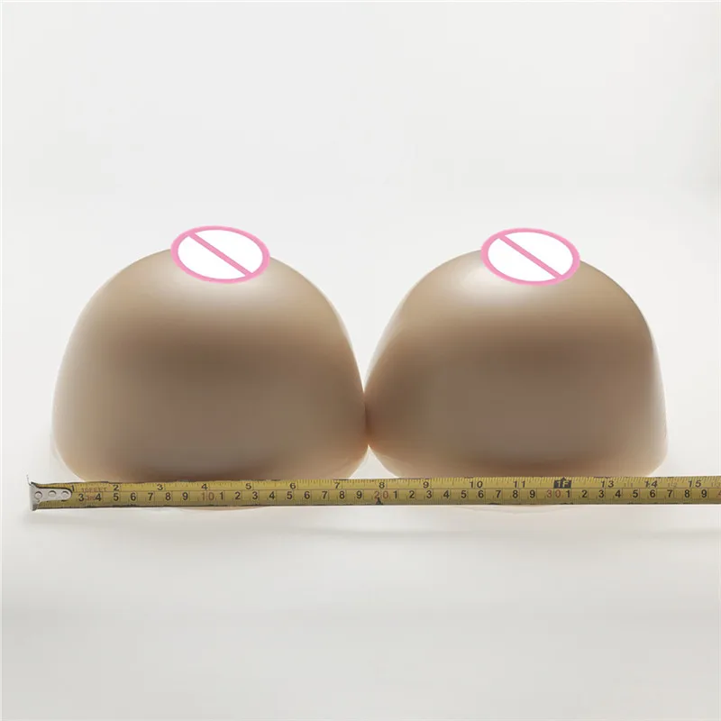 

5000g/pair Huge Silicone Breast Forms Large Boobs Transsexual Drag Queen CD TV Brown round silicone breast