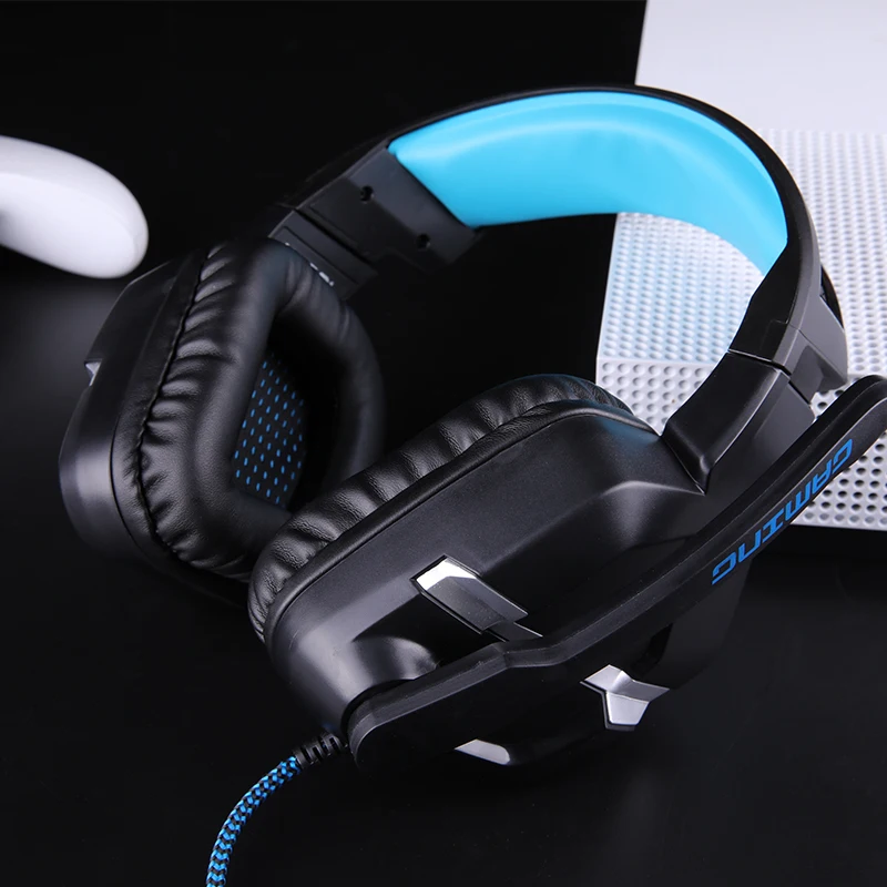 Salar KX901 Earphone Gaming Headset Deep Bass Stereo Game Headphones with microphone LED Light PC Gamer headphone for Computer