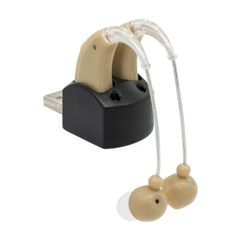 

New Rechargeable ear hearing aid mini device ear amplifier hearing aids behind the ear for elderly S-109S