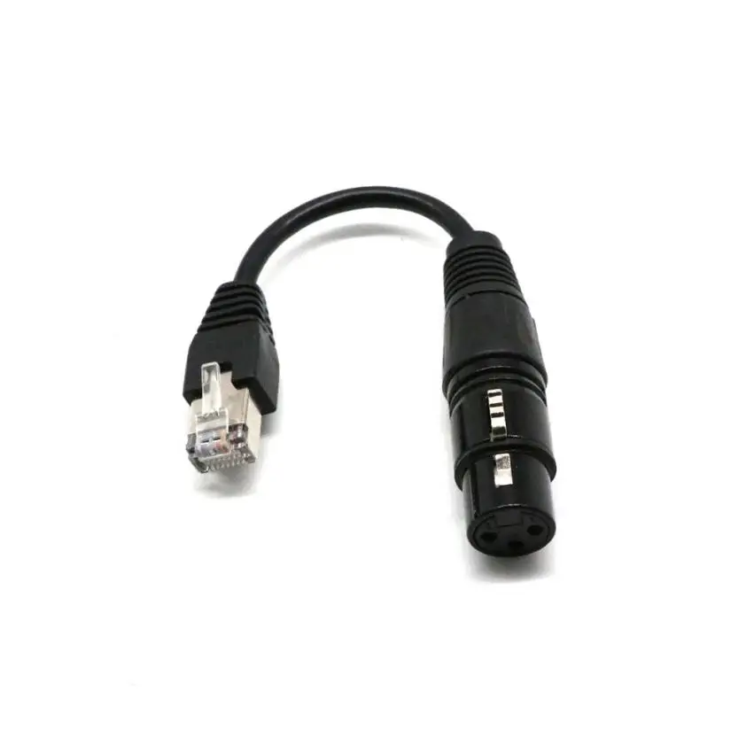 HIPERDEAL Новый 15 см XLR 3 контактный разъем RJ45 сетевой адаптер конвертер кабель 18Apr30