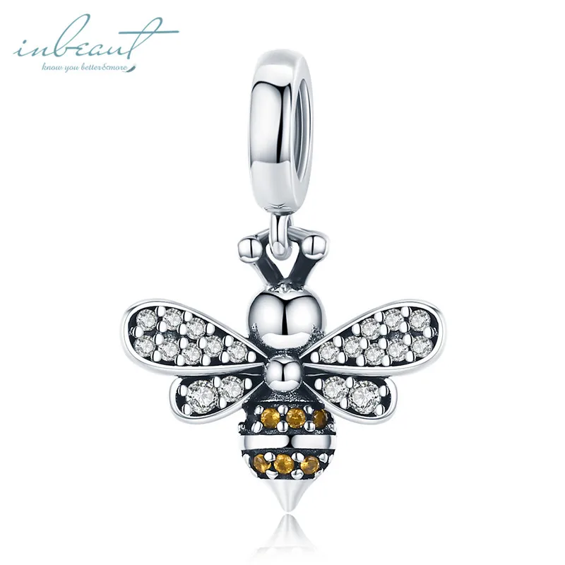 925 серебро fit Pandora Браслеты Honeybee собака бабочка перо птица подвеска семейное дерево сердце Корона бадминтон прекрасные драгоценные бусы