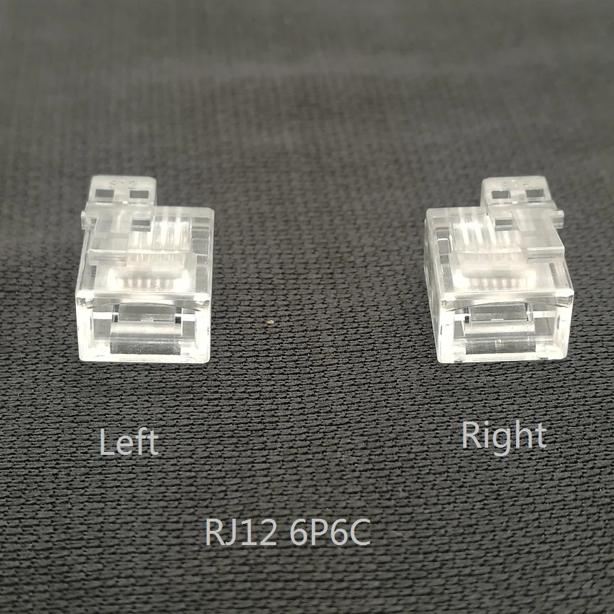 

20PCS/lot R12 connector 6P6C right buckle left buckle cable plug cable plug crystal head
