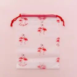 Willow Valley 10 шт. дорожная косметичка Фламинго вельвтовые штаны с розовой шнуровкой туалетный комплект ПВХ водостойкая ванна Упаковка