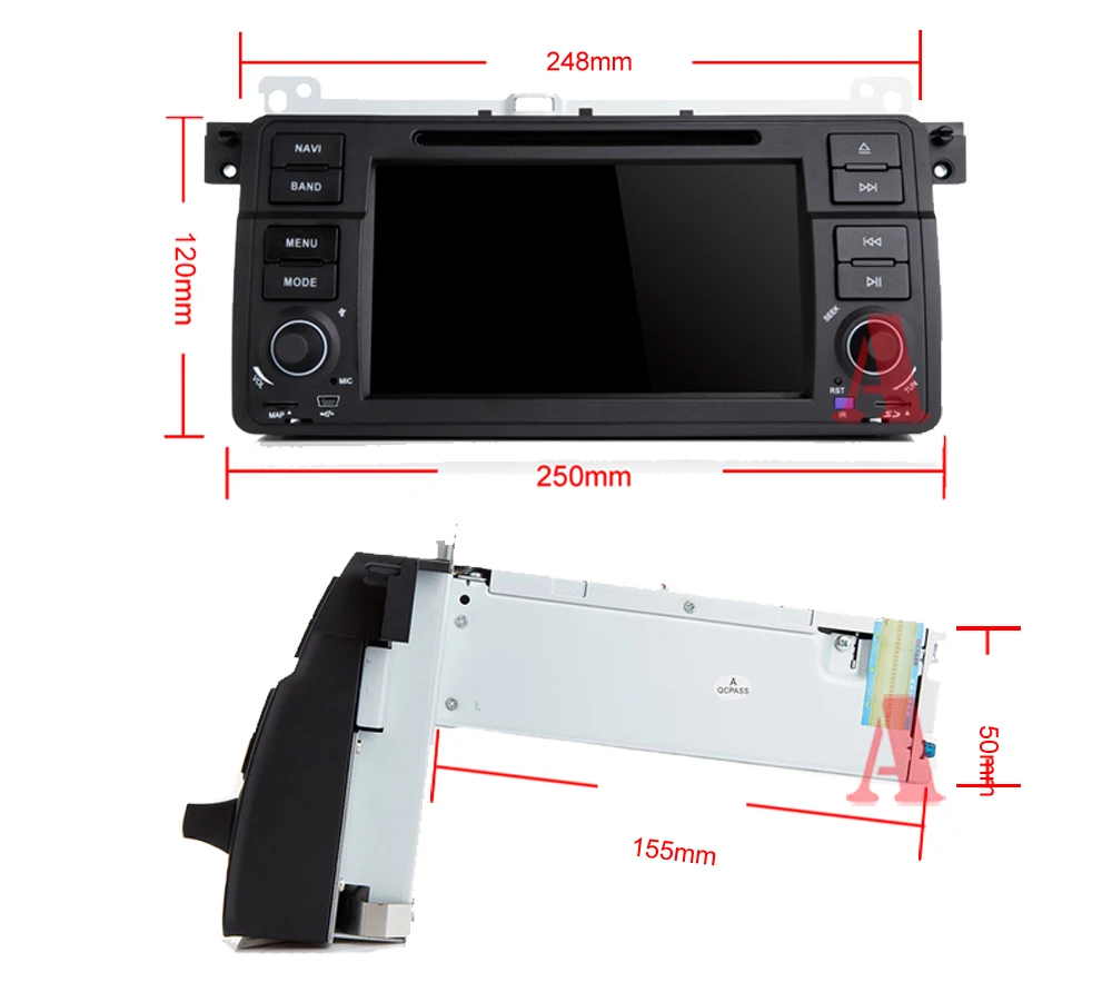 Perfect Octa 8 core Car DVD Multimedia player GPS Autoradio Stereo audio For BMW/E46/M3/Rover/3 Series car radio WIFI FM Steering wheel 16