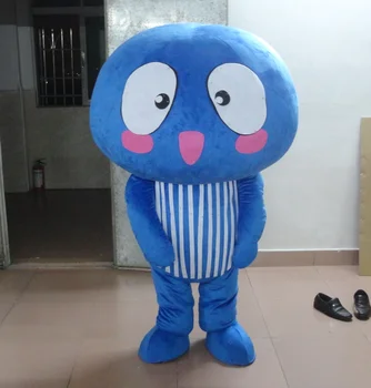 

blue mushroom mascot costumes hot sale color plant costumes