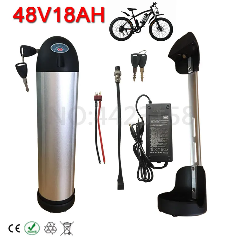 Литиевая батарея 48 В Ebike в 10 а/ч 13 14 17 18 А/ч | Спорт и развлечения