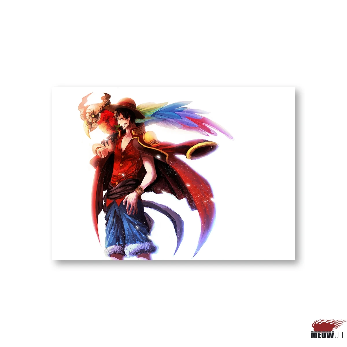 One Piece Луффи член команды мечты аниме Главная плакат холст печатных стены картину без Рамки - Цвет: 2