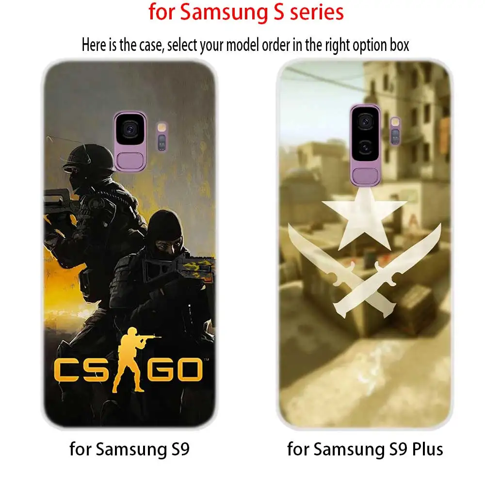 Counter Strike Cs Go на узор чехлов из термопластичного полиуретана (TPU) телефоны для Samsung