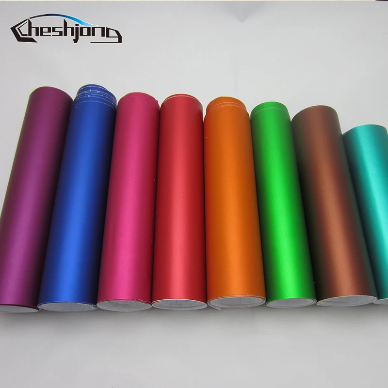 

Bronzed Matte Chrome Sticker Car Wrap Coffee Brown Chrome Matt Finished with Air Bubble Free Vehicle Decoration Film Covers
