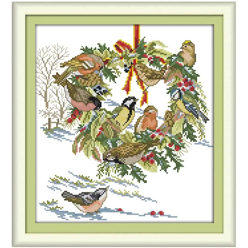 The wedding birds Patterns Counted Cross Stitch 11CT 14CT Cross Stitch