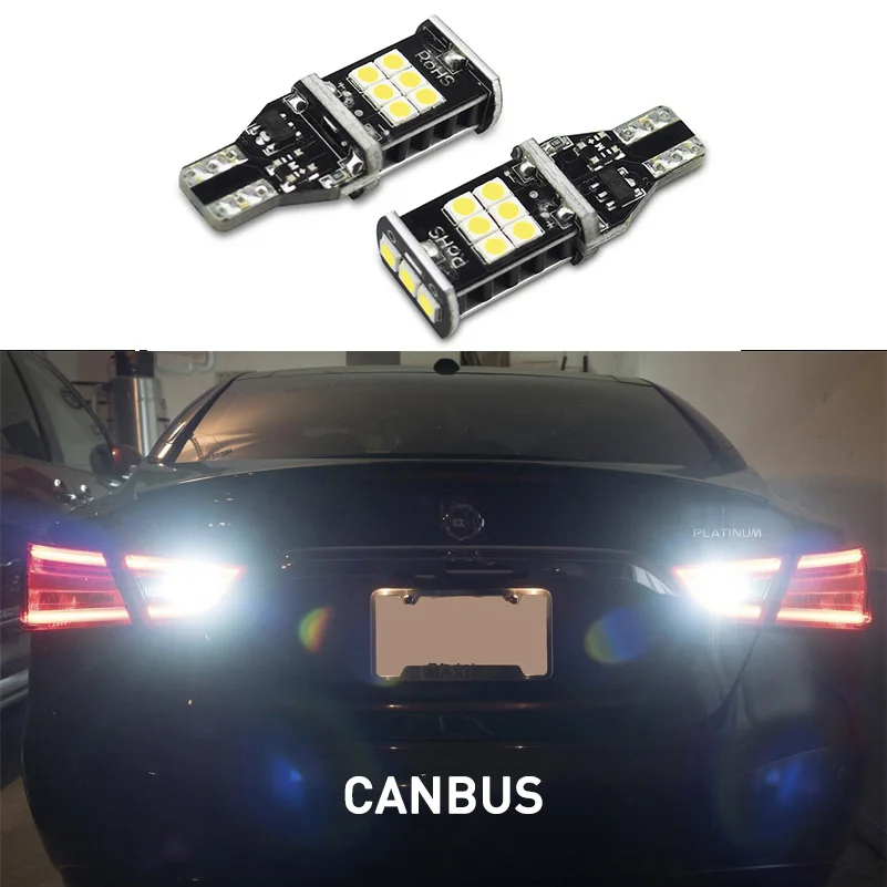 2x For BMW E60 E90 Canbus T15 W16W LED Bulb 912 921 2835 SMD Signal