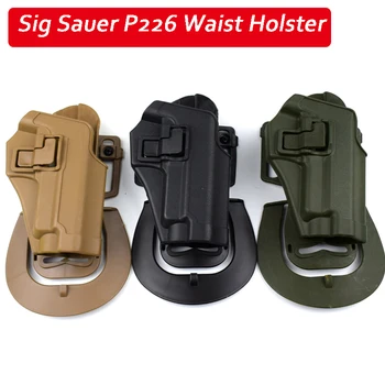 

Military Sig Sauer P226 P228 P229 Gun Holster Airsoft Pistol Shooting Tactical Hand Gun Waist Holster Right Hand Belt Holster