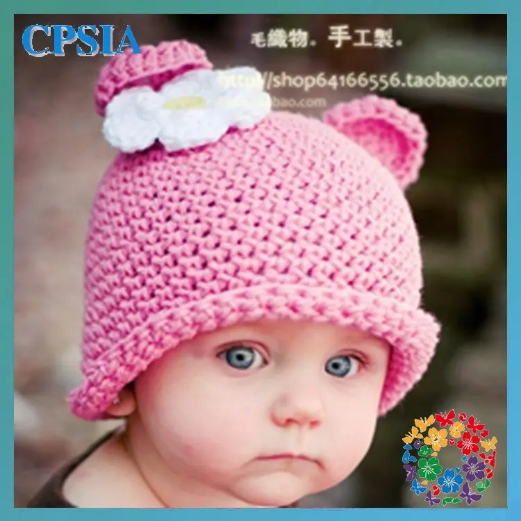 Cute baby Owl hat Fashion style baby caps Owl crochet hat Baby hat knitting p...